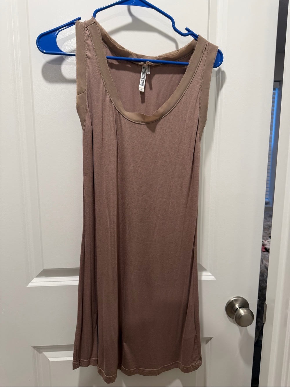 NanaMacs Taupe Midi Tank Dress